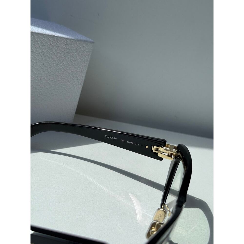 NEW Dior CDiorO S1F Oversized Eyeglasses Frames in Black - Picture 9 of 10